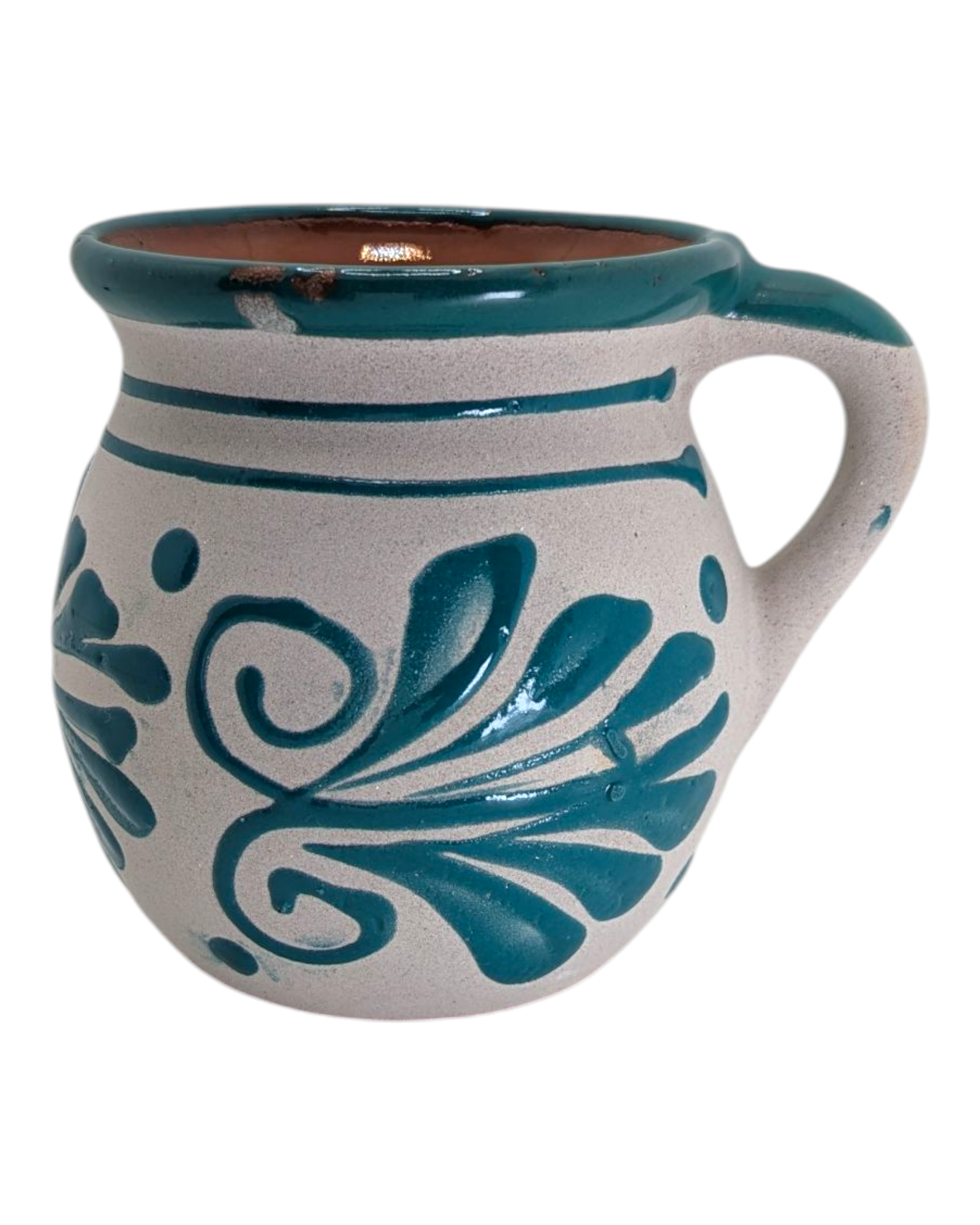 Jarritos Mexican Mug, Clay Handmade Coffee Cup