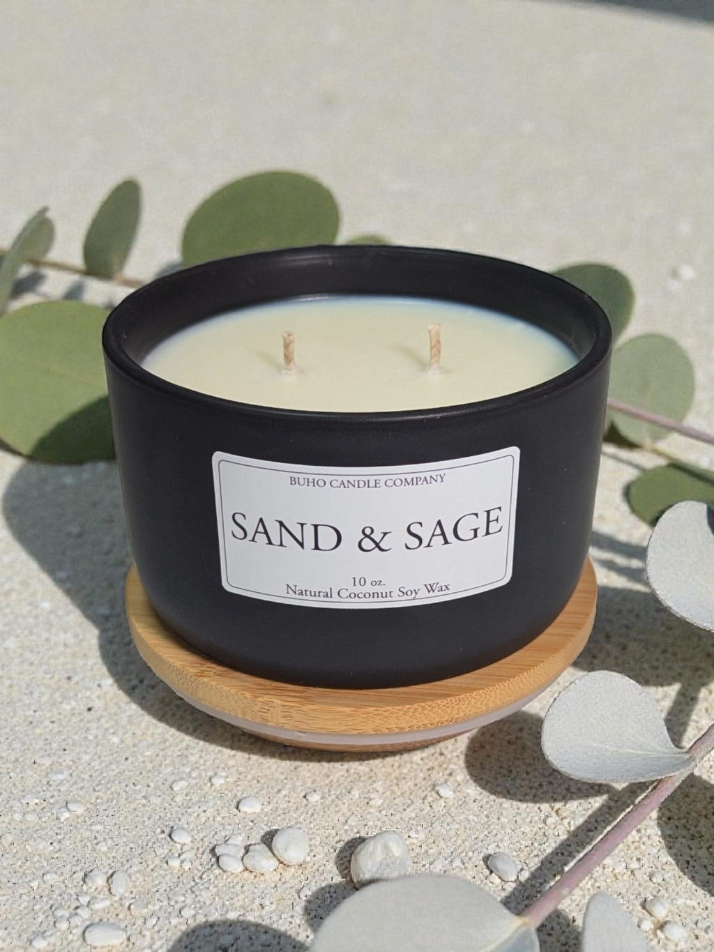 Sand & Sage | Double Wick Scented Candle