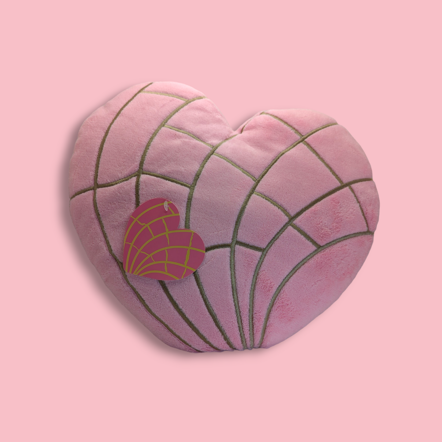 Pan Dulce Throw Pillow "Heart Concha"