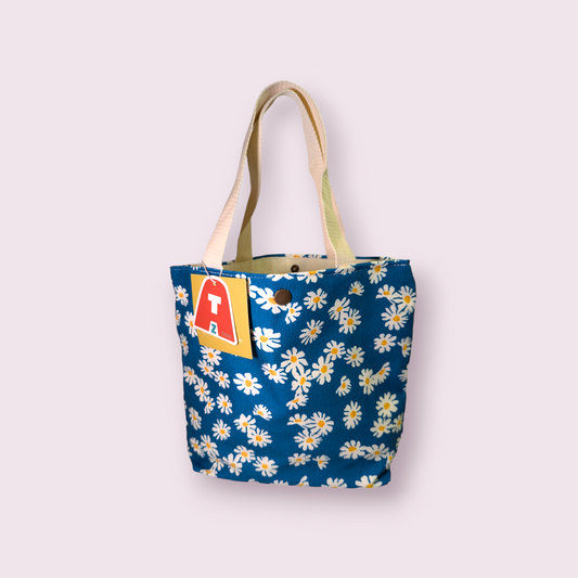 Artistic Floral Corduroy Small Tote