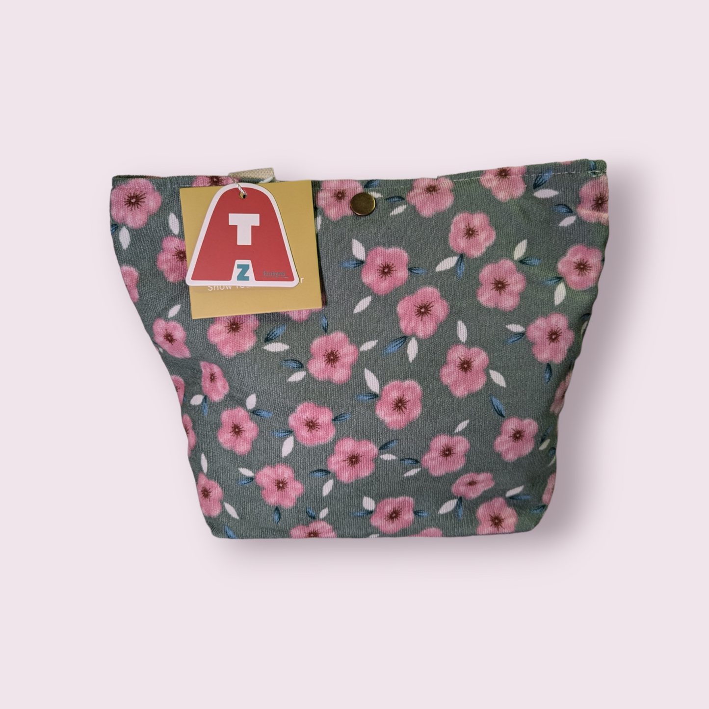 Artistic Floral Corduroy Small Tote