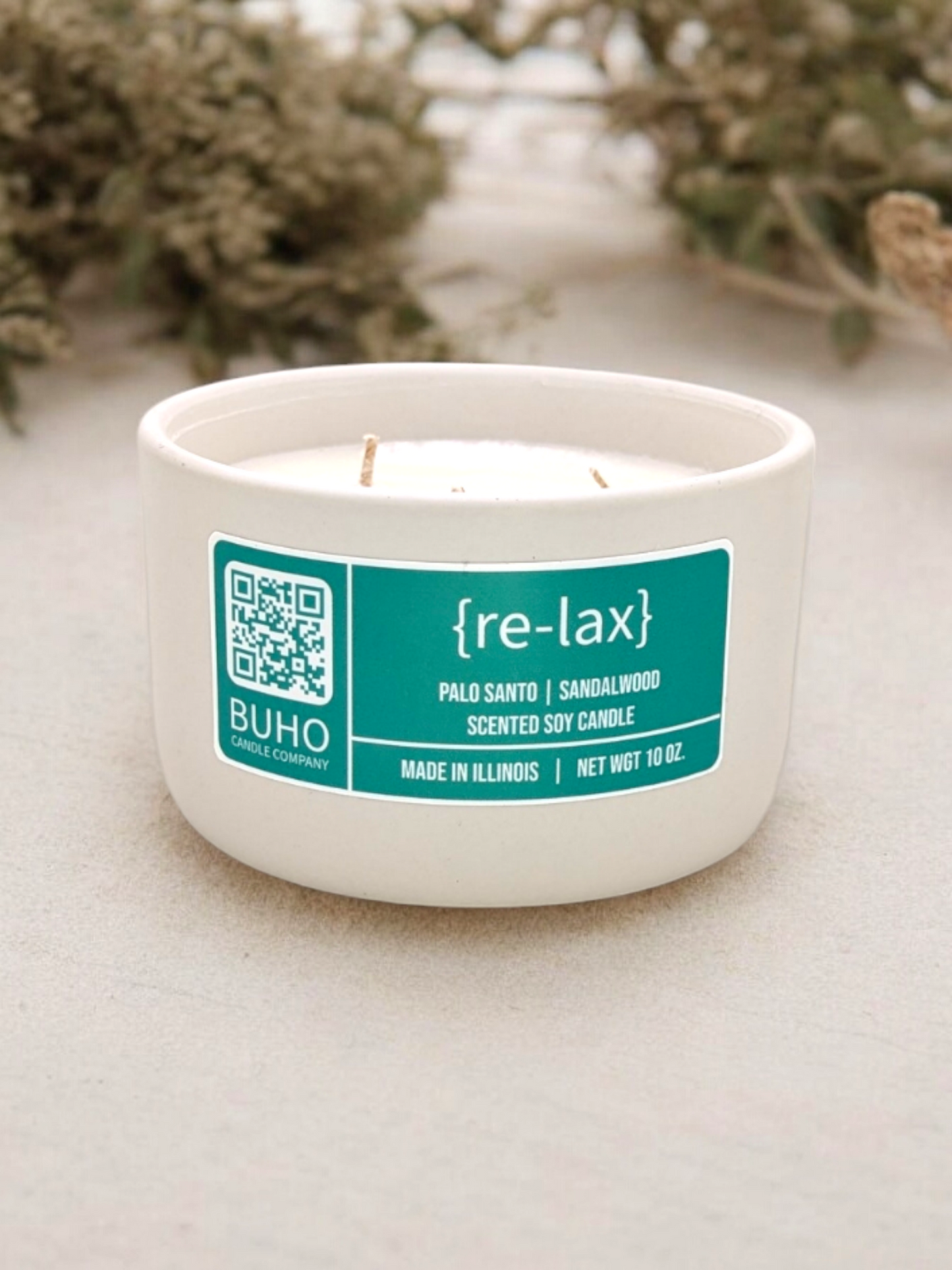 Relax Ceramic 3-Wick Jar