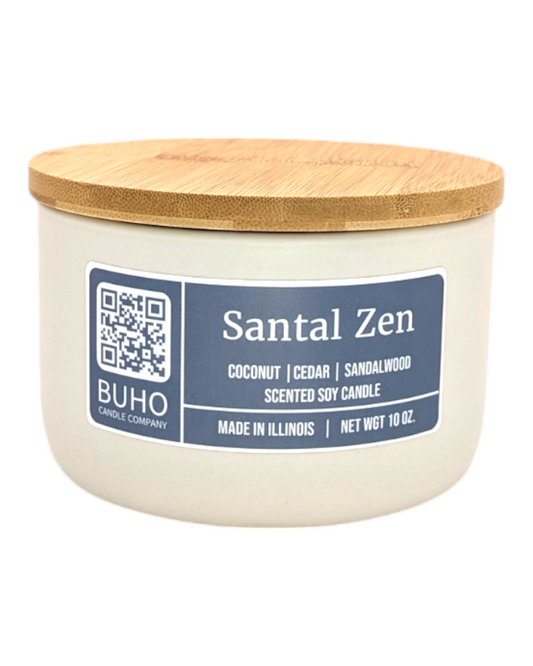 Santal Zen Ceramic 3-Wick Jar