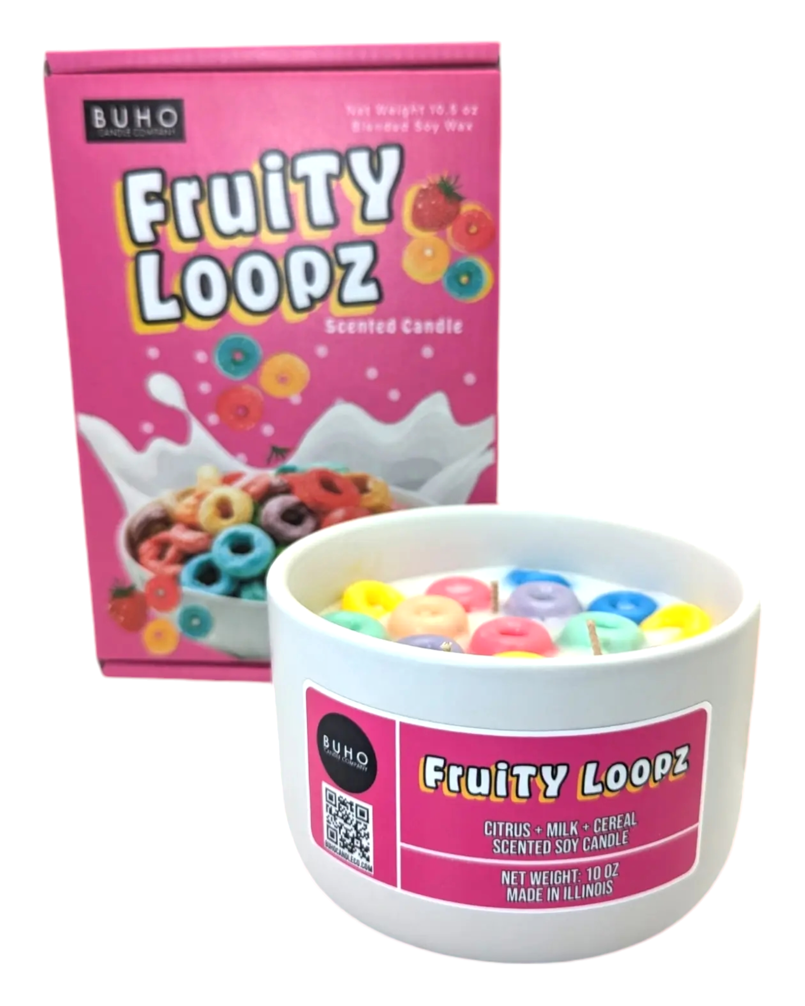 Fruity Loopz | Scented Candle (Ceramic Bowl)