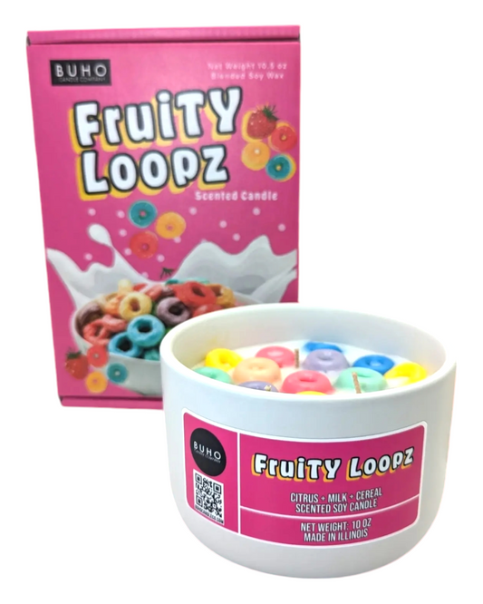 Fruity Loopz Ceramic 3-Wick Jar