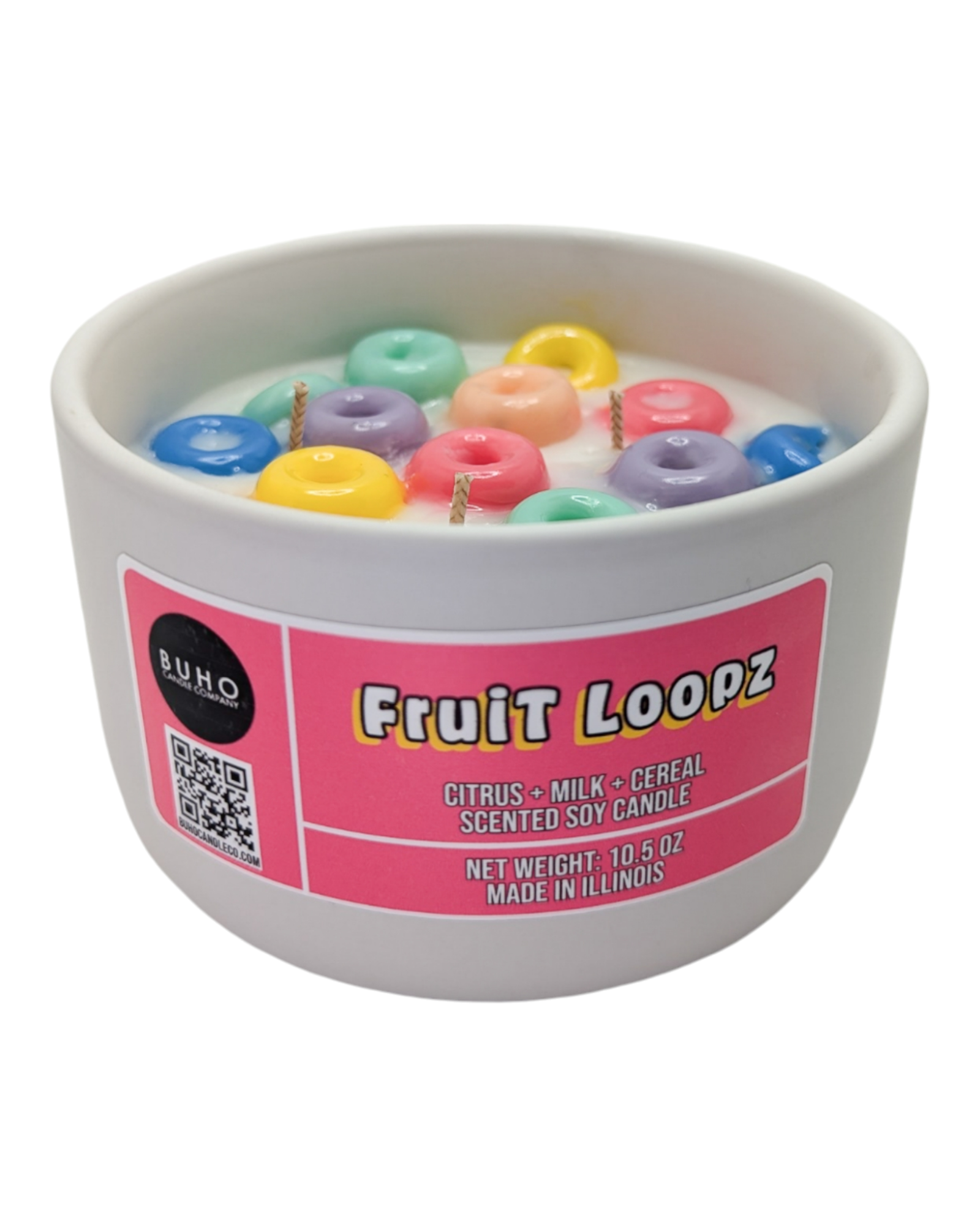 Fruity Loopz | Scented Candle (Ceramic Bowl)