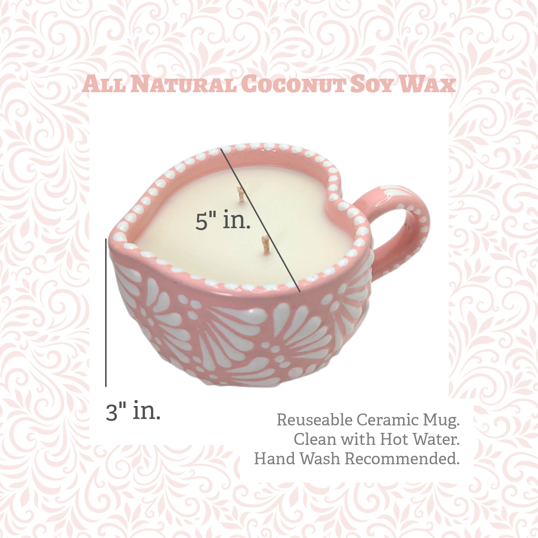 Mi Amor (Pink Heart Mug) | Scented Candle
